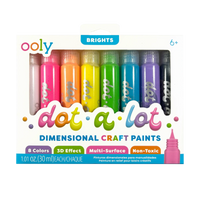OOLY Dot-A-Lot: Dimensional Craft Paint - Bright 8-pack