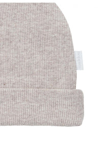Noppies Mutsje Nevel Rib Taupe Melange