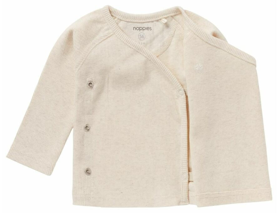 Noppies Shirt Overslag Nanyuki LS Rib Oatmeal Melange