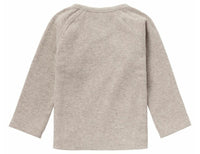 Noppies Shirt Overslag Nanyuki LS Rib Taupe Melange
