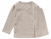 Noppies Shirt Overslag Nanyuki LS Rib Taupe Melange