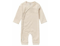 Noppies Playsuit Nevis LS Rib Oatmeal Melange
