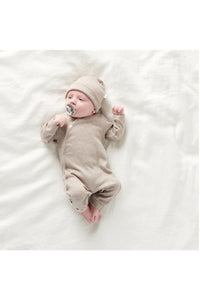 Noppies Mutsje Nevel Rib Taupe Melange