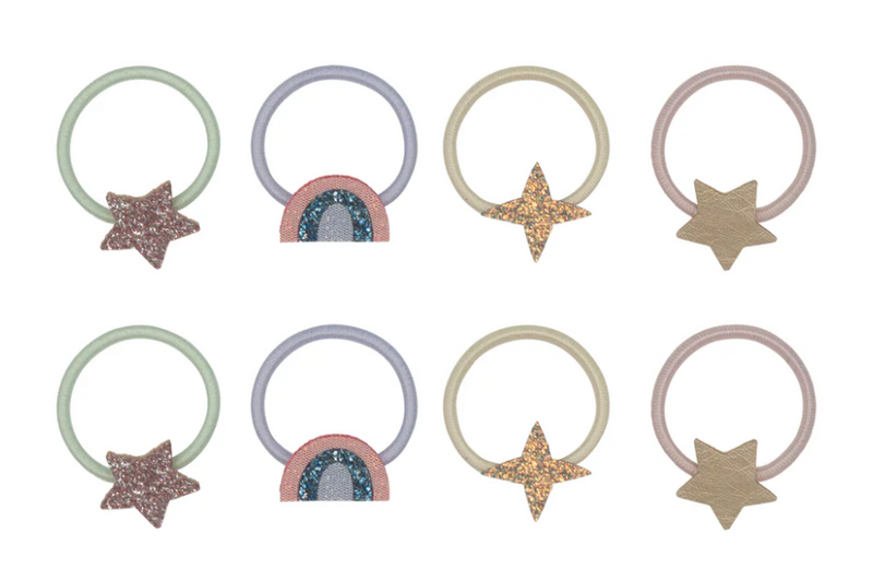 Mimi & Lula Haarelastiekjes Mini Rainbow & Star