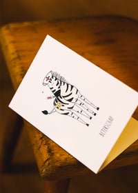 Juulz Illustrations Wenskaart Zebra Beterschap
