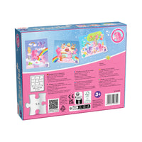 3-in-1-Puzzel Eenhoorn Flonkerglans Cupcakes