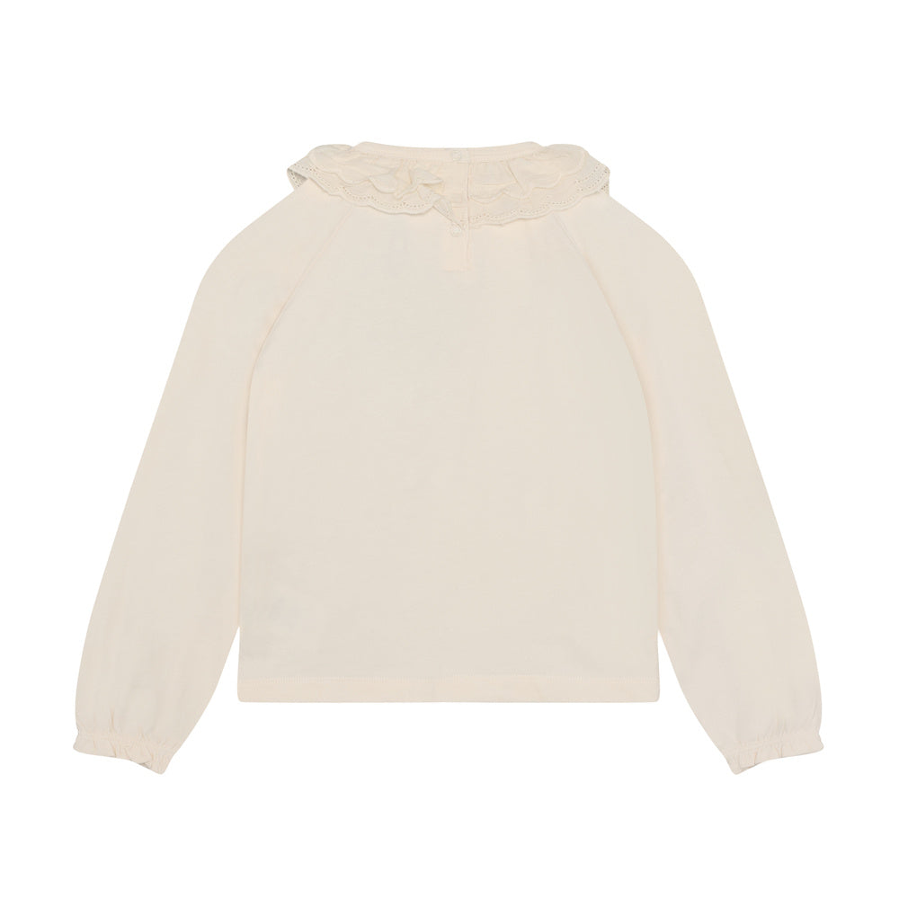 EnFant T-Shirt LS Collar Pearled Ivory