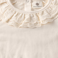 EnFant T-Shirt LS Collar Pearled Ivory