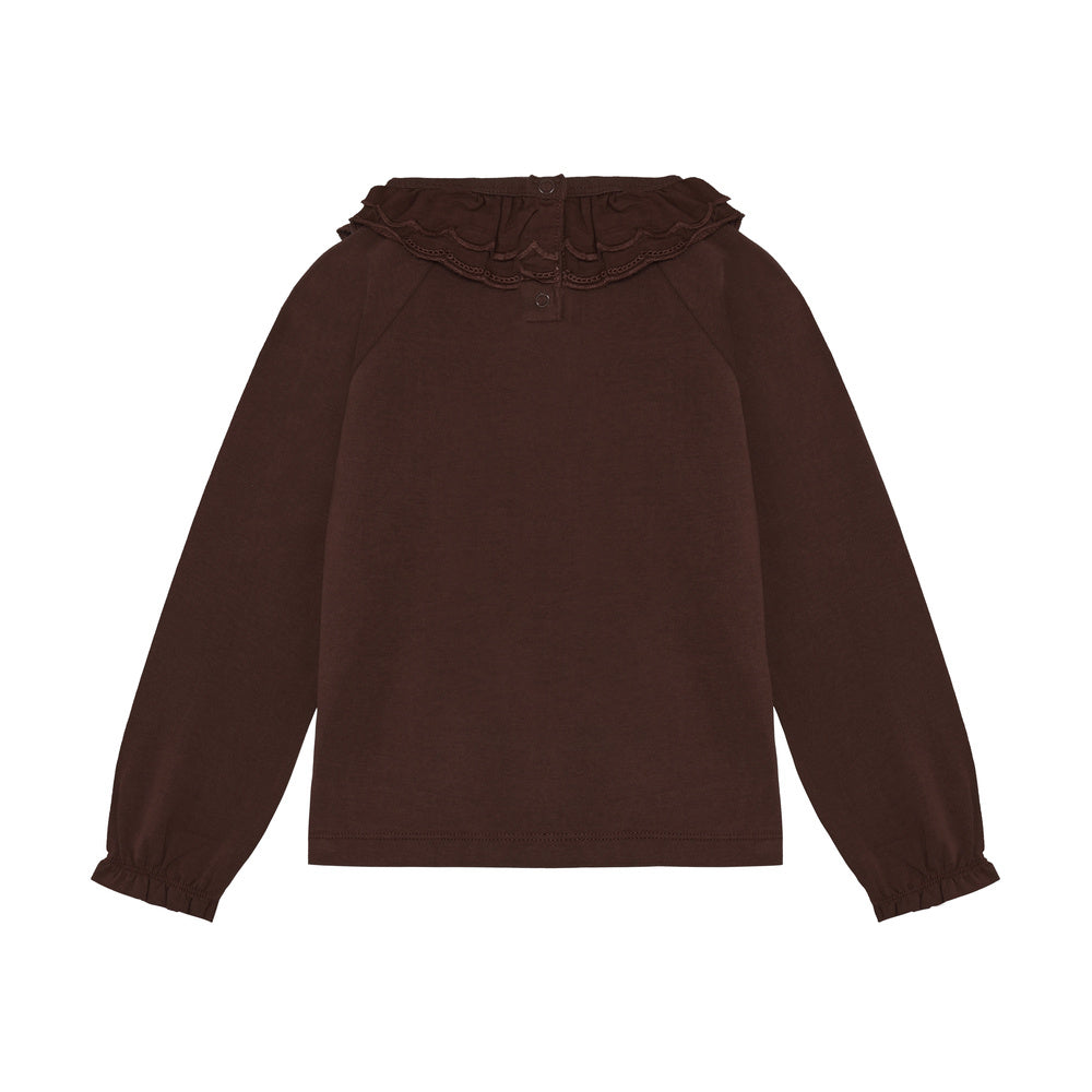 EnFant T-Shirt LS Collar Deep Mahogany