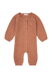Noppies Unisex Playsuit Monrovia LS Café au Lait