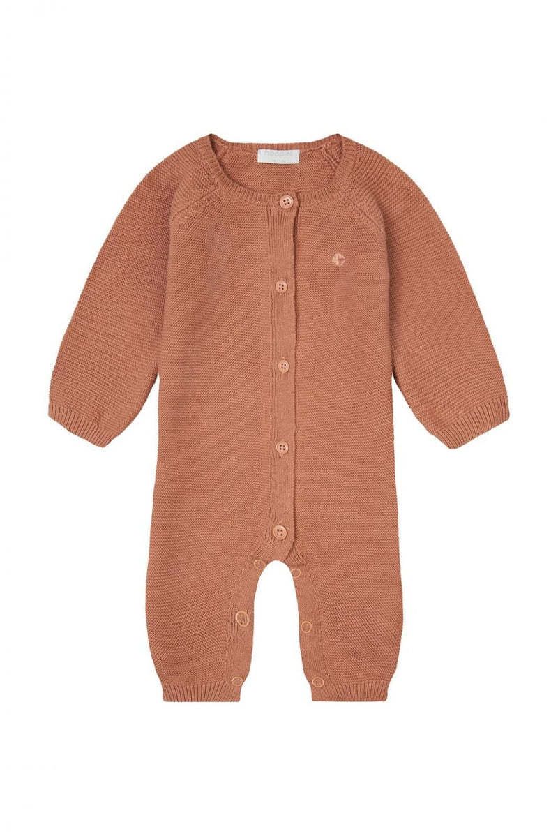 Noppies Unisex Playsuit Monrovia LS Café au Lait