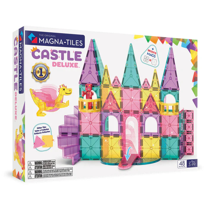Magna Tiles Micro Mags + Castle Deluxe