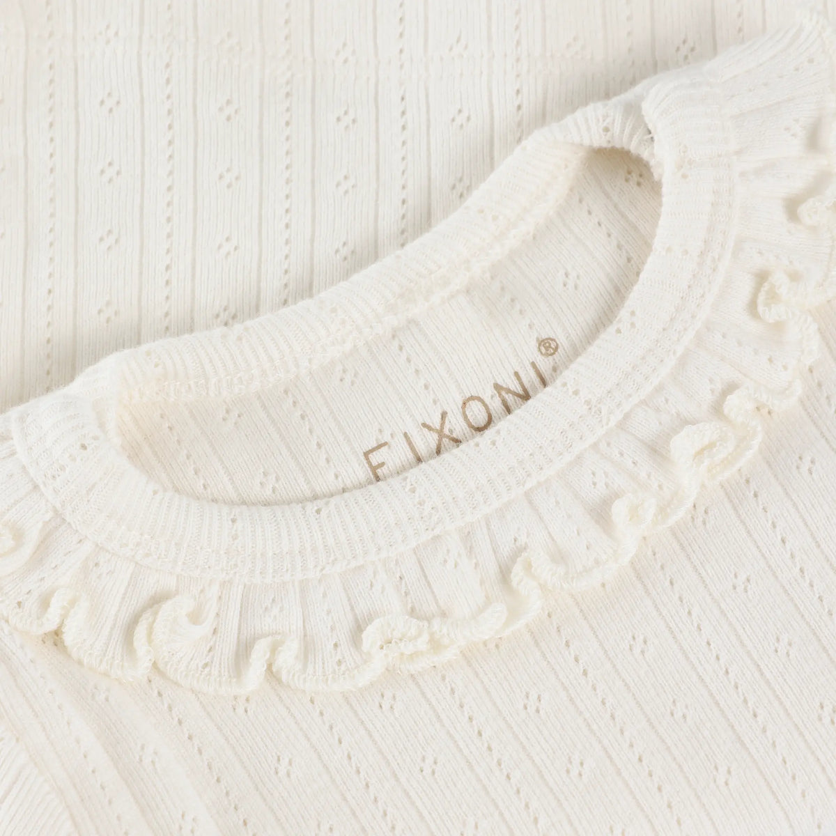 Fixoni Shirt Pointelle Eggnog