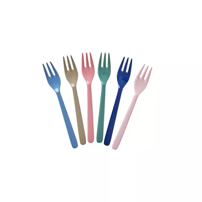 Rice Melamine Gebaksvorkjes Set van 6