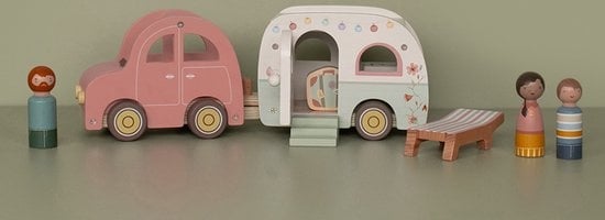 Little Dutch Speelgoed auto met caravan