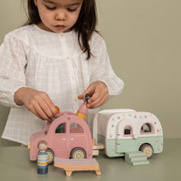 Little Dutch Speelgoed auto met caravan