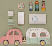 Little Dutch Speelgoed auto met caravan