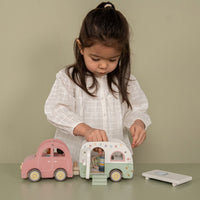 Little Dutch Speelgoed auto met caravan