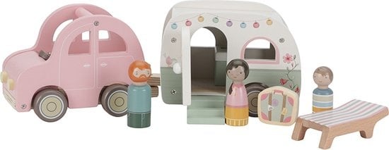Little Dutch Speelgoed auto met caravan
