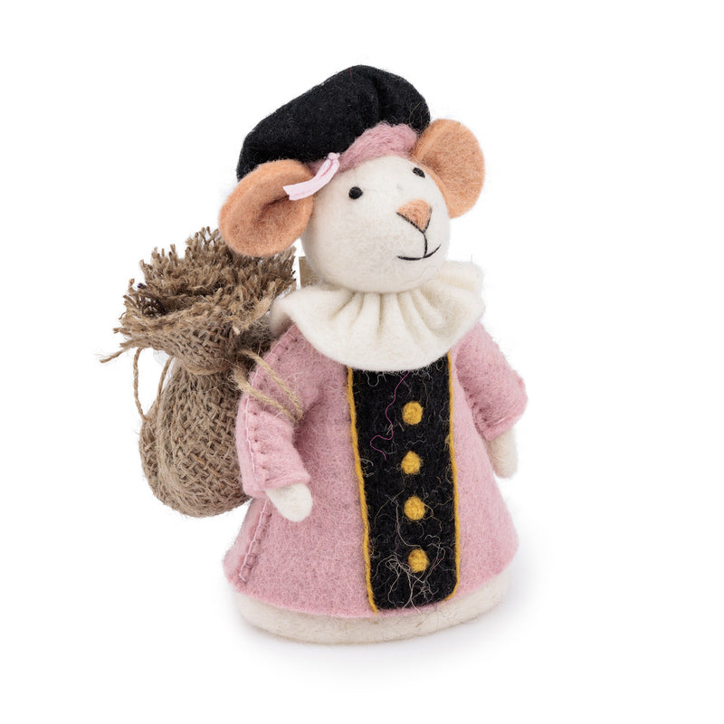 Sjaal met Verhaal Decoratie Muis Pietermuis Lichtroze