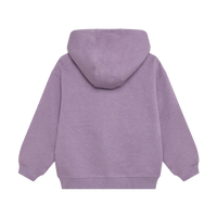 Daily7 Oversized Hoodie Chest Print Purple Melange