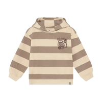 Daily7 Oversized Hoodie Backprint Taupe