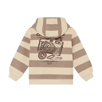 Daily7 Oversized Hoodie Backprint Taupe