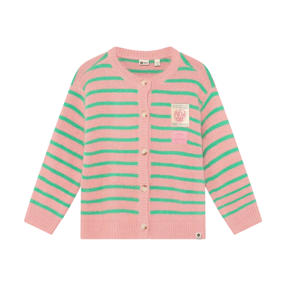 Daily7 Vest Striped Cardigan
