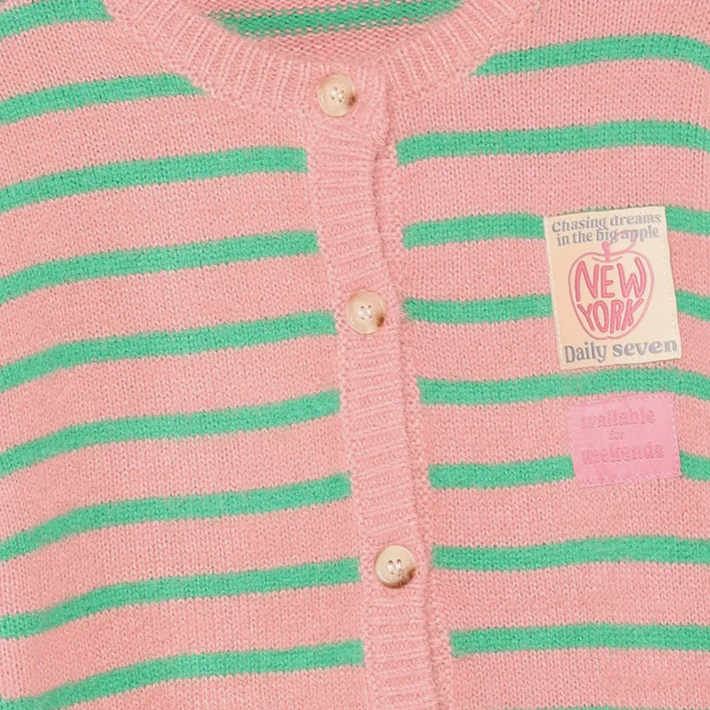 Daily7 Vest Striped Cardigan