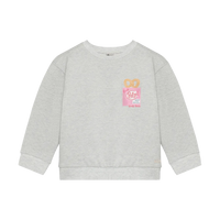 Daily7 Sweater Backprint - Light Grey Melange