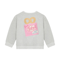 Daily7 Sweater Backprint - Light Grey Melange