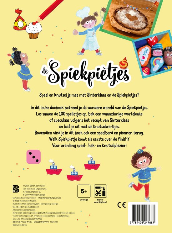 De Spiekpietjes Doeboek met 100 Spelletjes