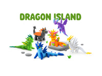 Interactieve Boetseerklei Dragon Island (15 potjes)