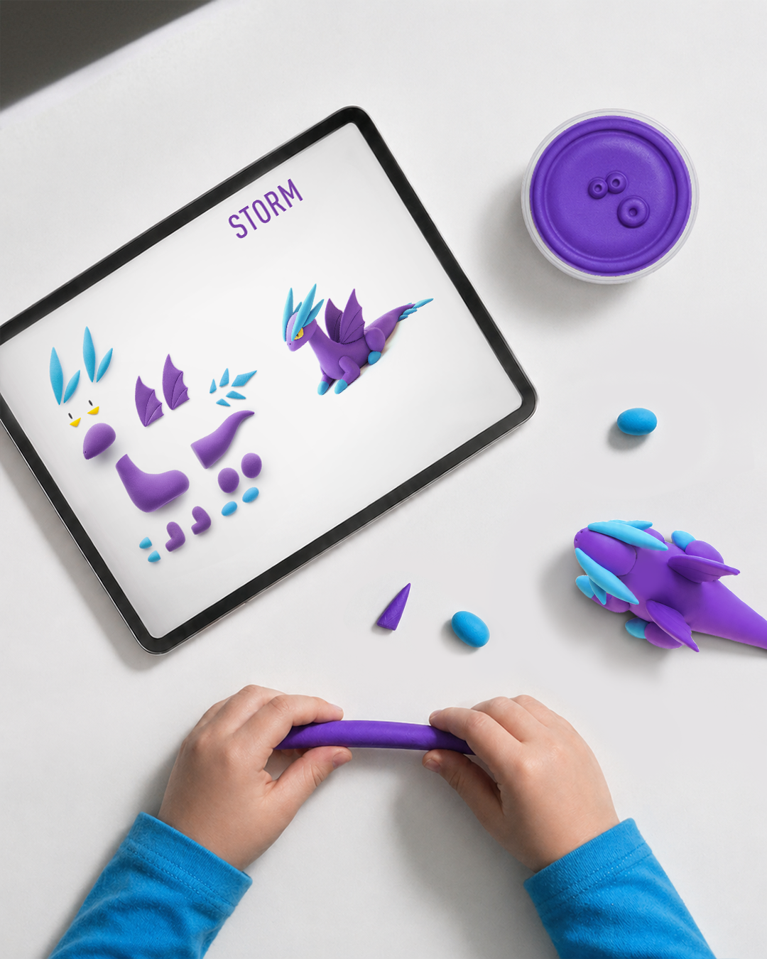 Interactieve Boetseerklei Dragon Island (15 potjes)