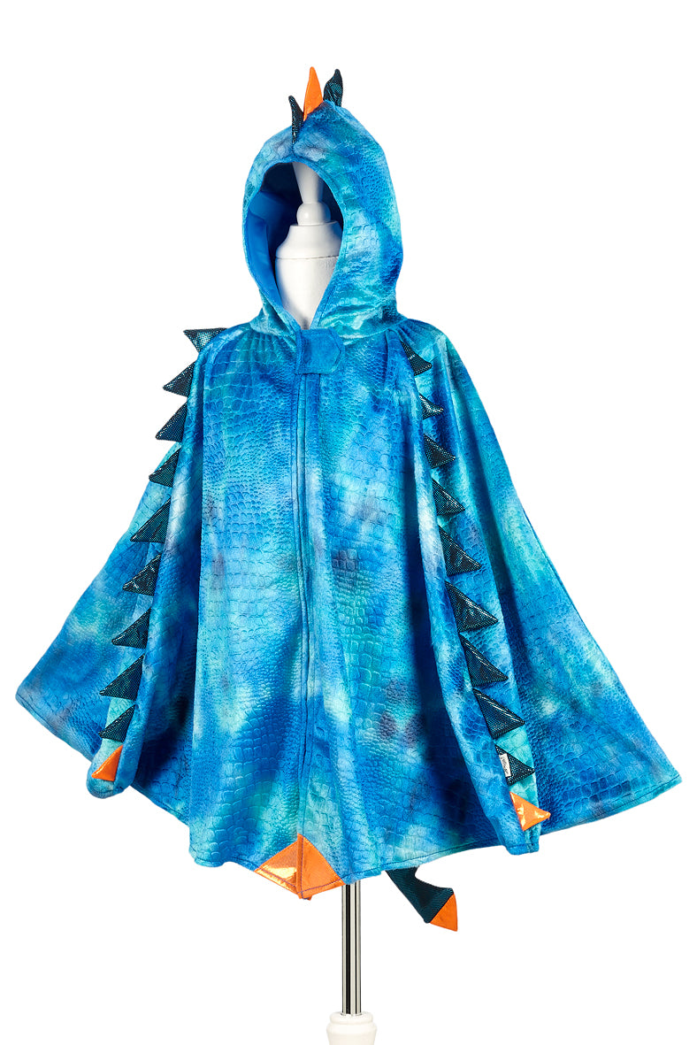 Dragon cape blauw, 4-7 y
