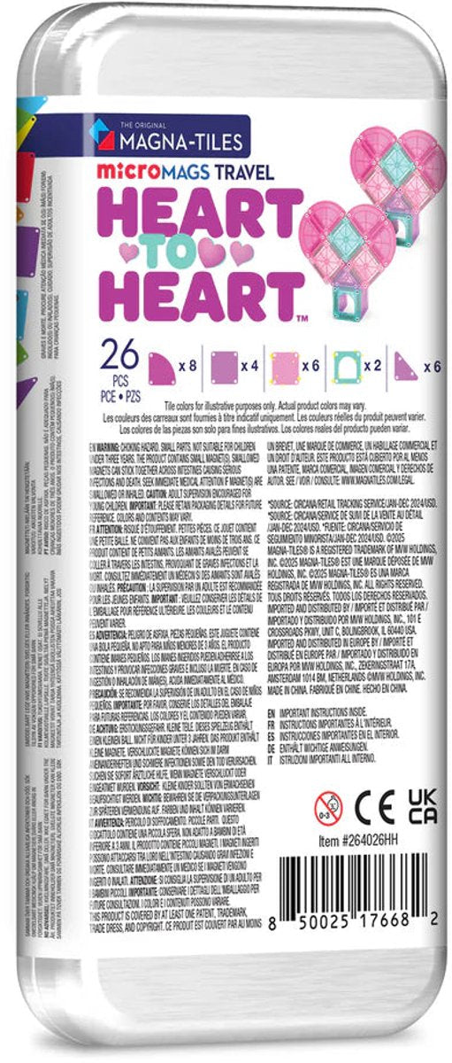 Micro Mags Travel set Heart to Heart 26 stuks
