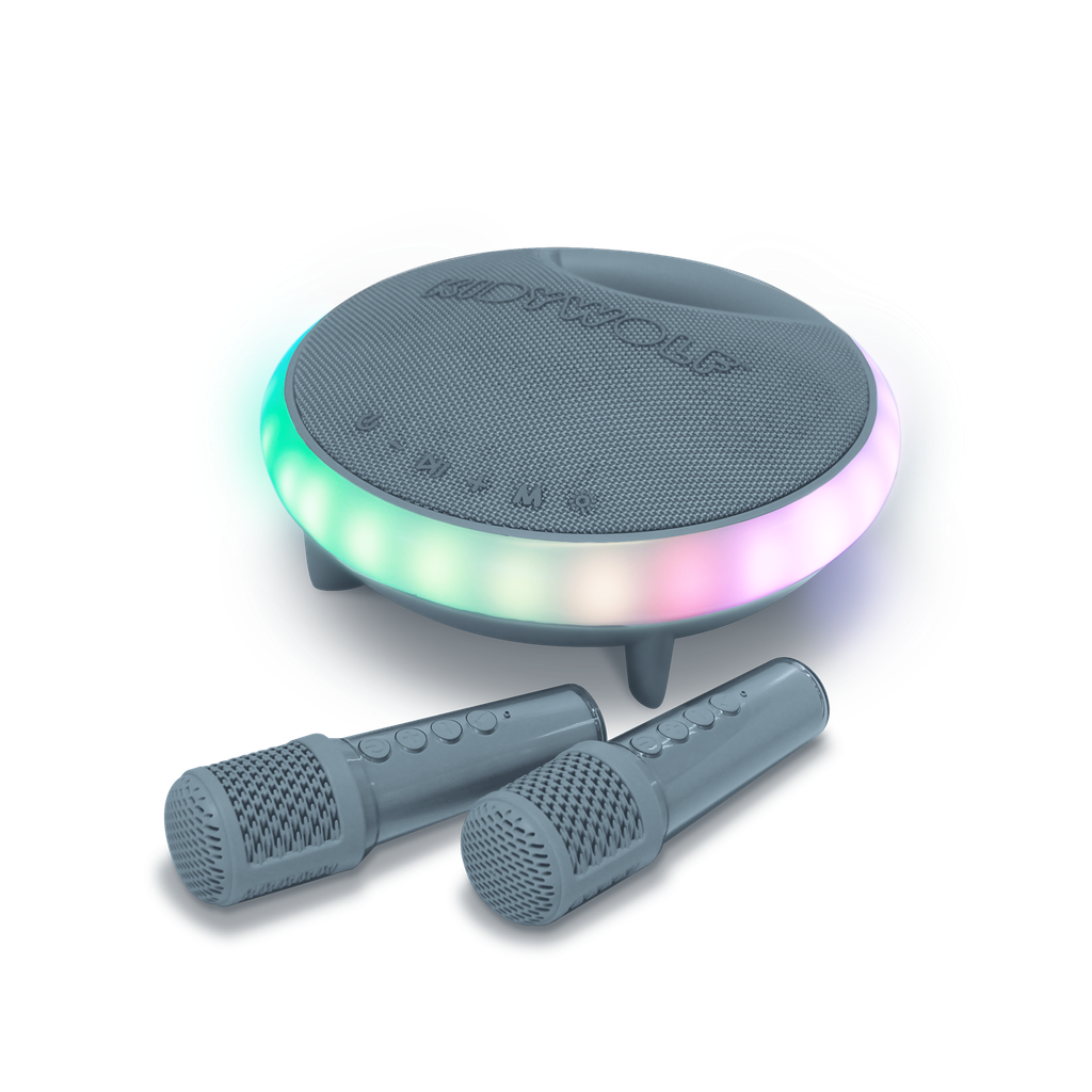 KIDYKARAOKE Speaker met 2 microfoons Blauw