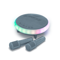 KIDYKARAOKE Speaker met 2 microfoons Blauw