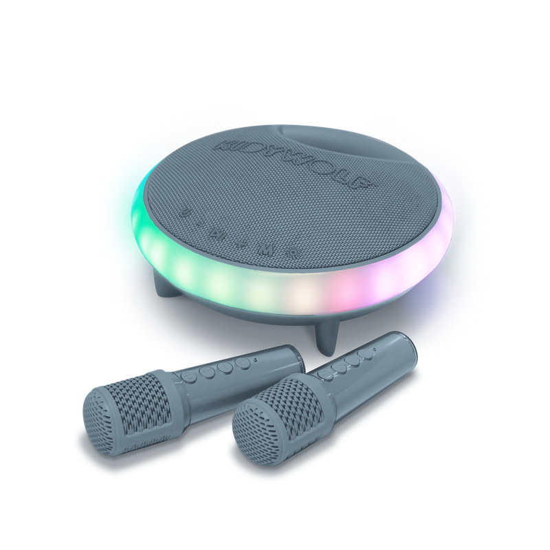 KIDYKARAOKE Speaker met 2 microfoons Blauw