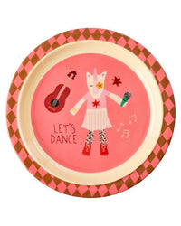 Melamine Bord - Roze Muziekbandprint