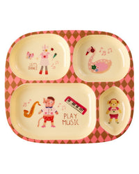 Melamine Vakjesbord - Roze Muziekbandprint