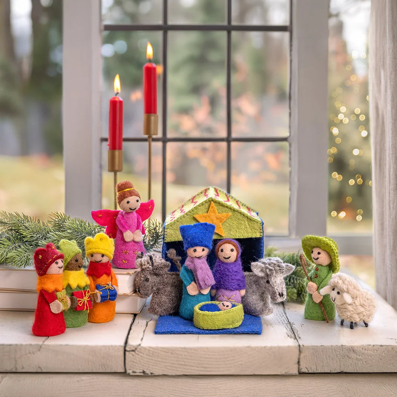 Kerststal Multicolor