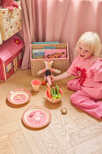 Melamine beker - Small- Roze Muziekbandprint