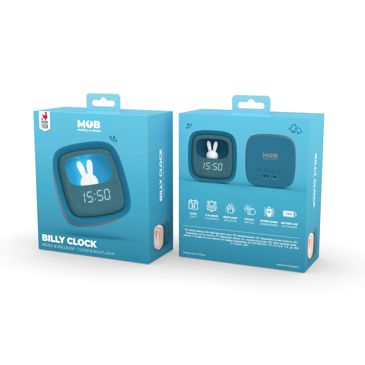 Billy Clock Dark Blue