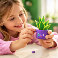 Interactieve Boetseerklei Plant Folks (15 potjes)