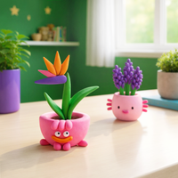 Interactieve Boetseerklei Plant Folks (15 potjes)