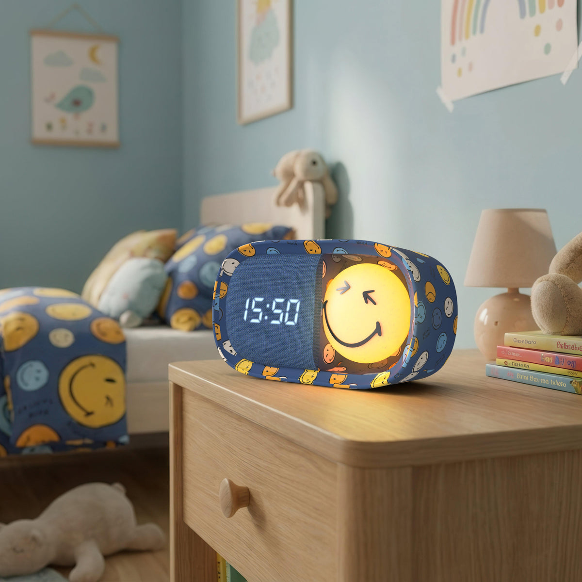 Smiley World Dreamy Clock Blue