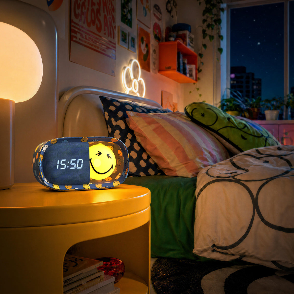 Smiley World Dreamy Clock Blue