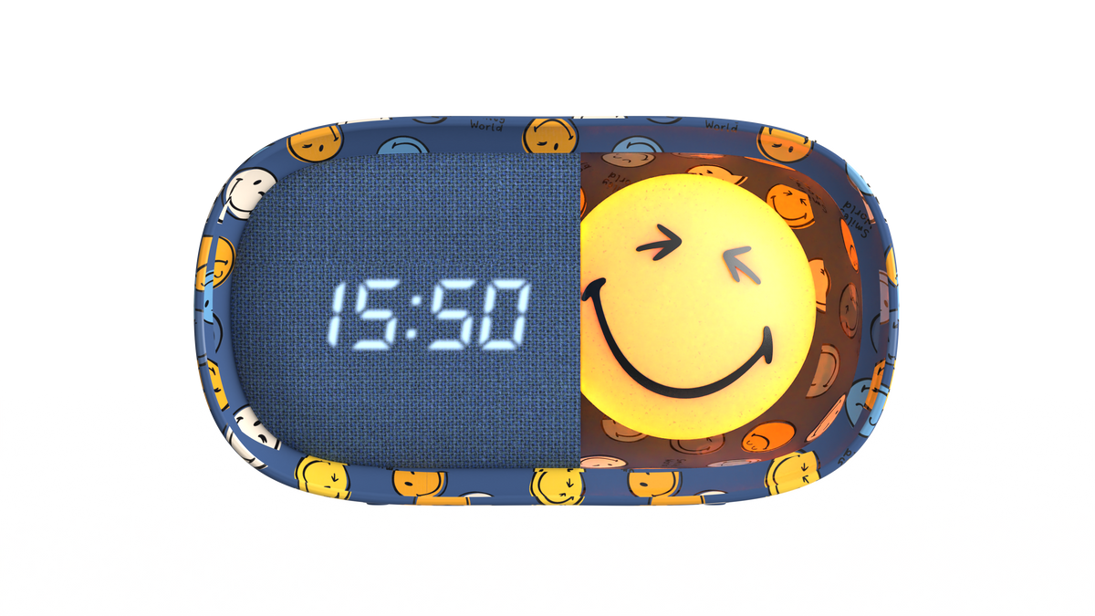 Smiley World Dreamy Clock Blue