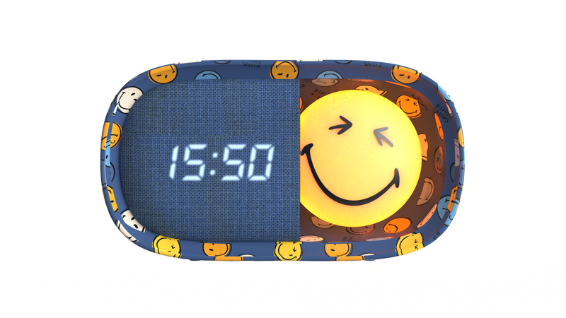 Smiley World Dreamy Clock Blue